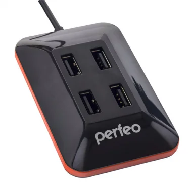 Perfeo USB-HUB 4 Port, (PF-VI-H028 Black) чёрный 1