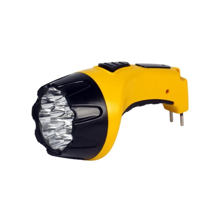Аккумуляторный светодиодный фонарь 15LED с прямой зарядкой Smartbuy, желтый (SBF-85-Y)/50 1