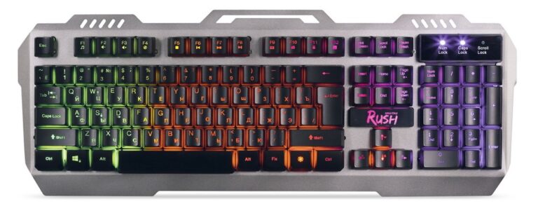 Клавиатура игровая мультимедийная Smartbuy RUSH Metal Heart 354 USB черная (SBK-354GU-K)/20 1