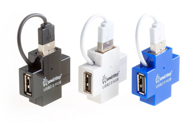 USB 2.0 Хаб Smartbuy 6900, 4 порта, белый (SBHA-6900-W) 1