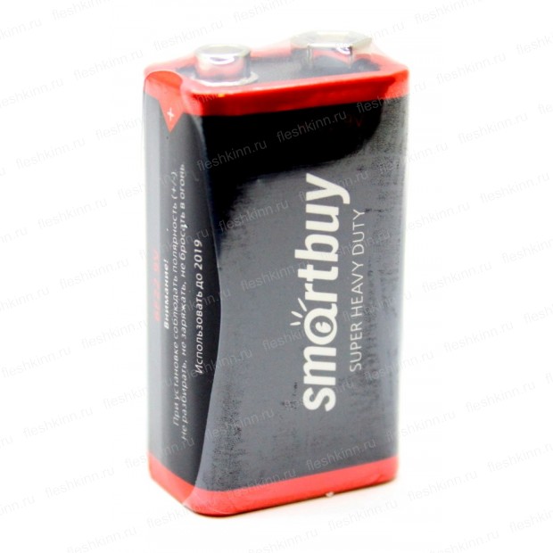 Батарейка солевая крона Smartbuy 6F22/1S (10/400) (SBBZ-9V01S) 1