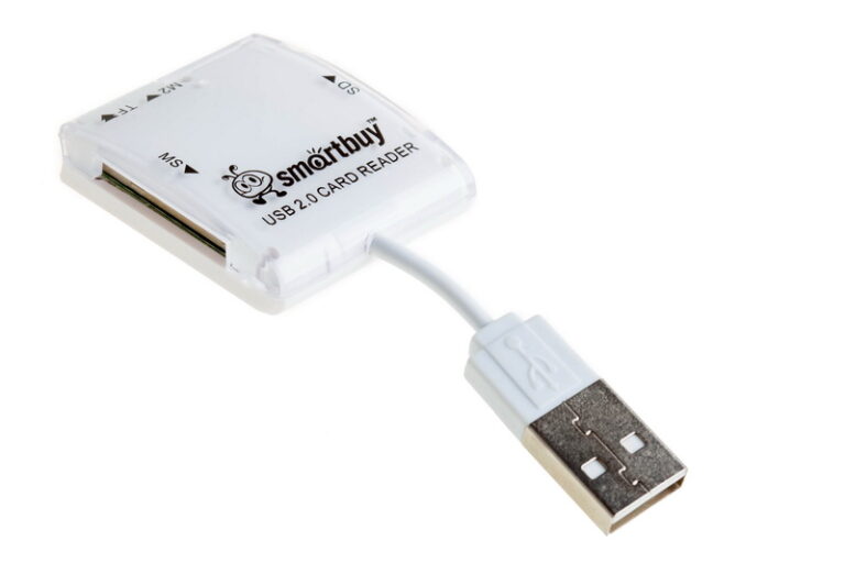Картридер Smartbuy 713, USB 2.0 - SD/microSD/MS/M2, белый (SBR-713-W) 1