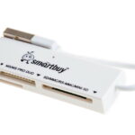 Картридер Smartbuy 717, USB 2.0 - SD/microSD/MS/M2, белый (SBR-717-W)