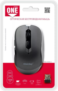 Мышь беспроводная Smartbuy ONE 200AG черная (SBM-200AG-K) / 40 1