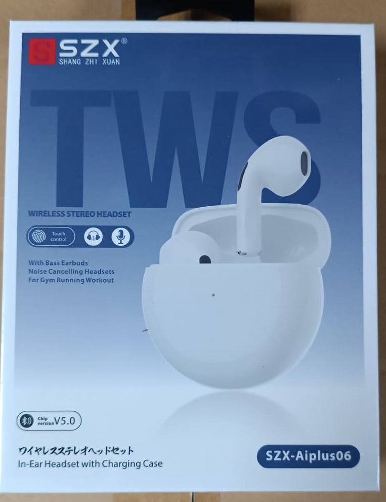 Наушники SZX bluetooth TWS Aiplus06 white 1