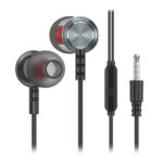 Внутриканальная гарнитура Smartbuy M300, металлич корпус, микрофон, пульт, серая (SBH-026K)/60
