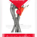 Кабель соединительный Smartbuy 2xRCA (M) - 2xRCA (M), 1,8 м, в пакете (KA-221-300)/50