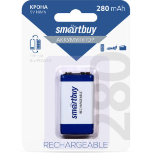 Аккумулятор NiMh Smartbuy 9V /1BL 280 mAh (25/200) (SBBR-9V-1B280) 1