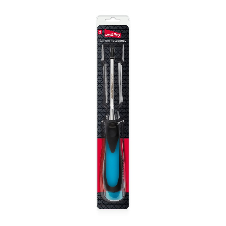 Долото по дереву 6 мм, прорезиненная ударная рукоятка Smartby tools 1 Долото по дереву 6 мм, прорезиненная ударная рукоятка Smartby tools 1