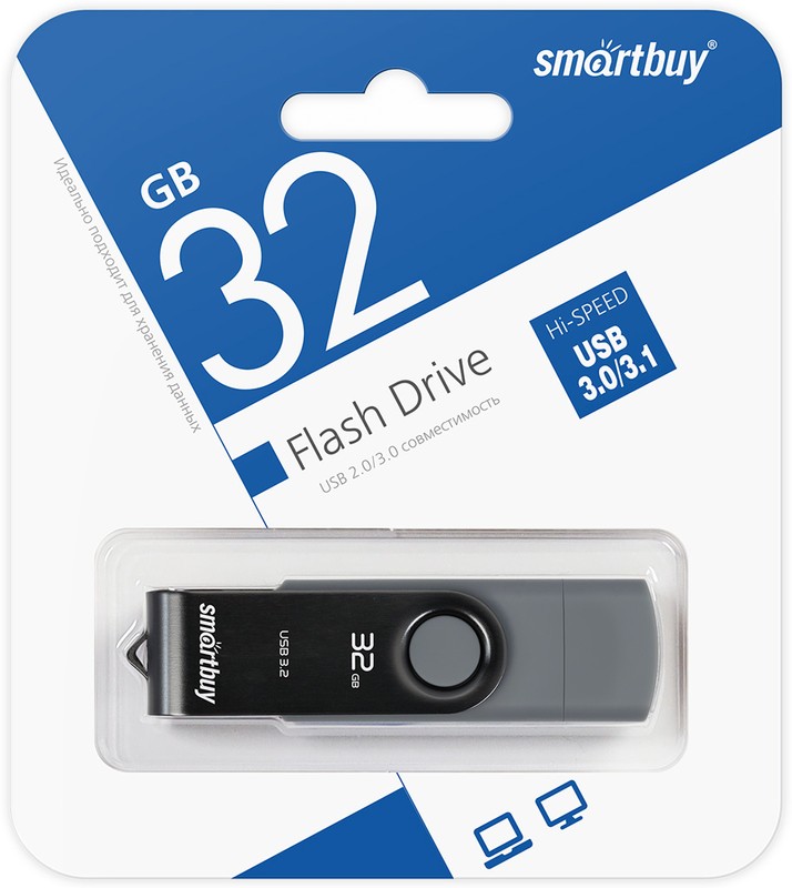 UFD 3.0/3.1 Smartbuy 032GB Twist Dual Type-C/Type-A (SB032GB3DUOTWK) 1