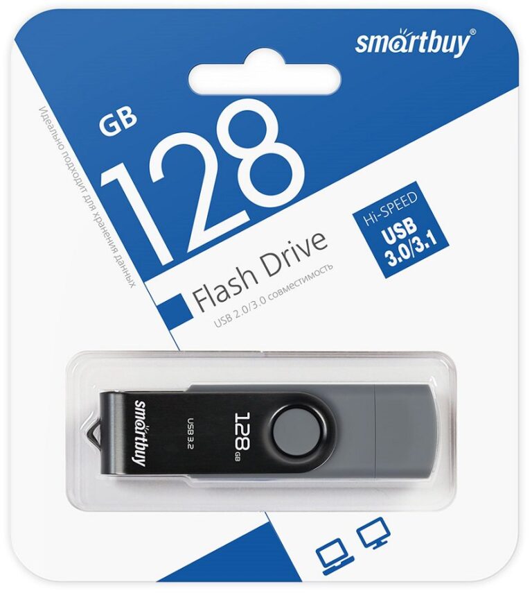 UFD 3.0/3.1 Smartbuy 128GB Twist Dual Type-C/Type-A (SB128GB3DUOTWK) 1