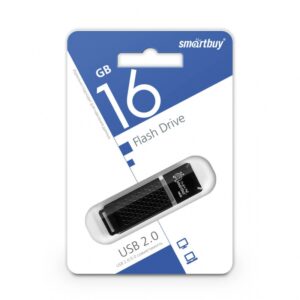 UFD 2.0 Smartbuy 016GB Quartz series Black (SB16GBQZ-K) 1