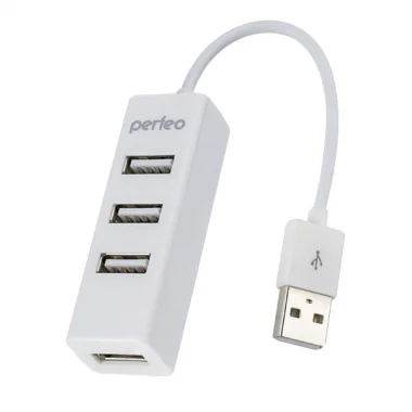 Perfeo USB-HUB 4 Port, (PF-HYD-6010H White) белый 1
