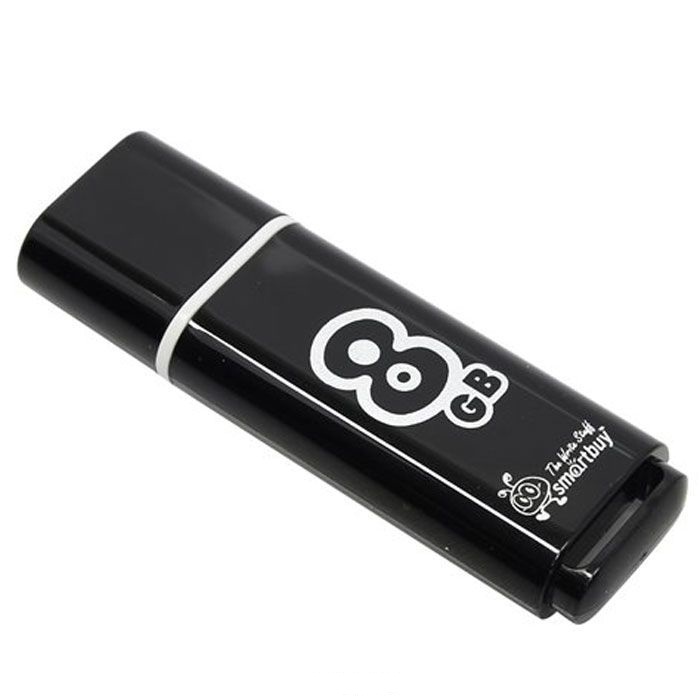 UFD 2.0 Smartbuy 008GB Glossy series Black (SB8GBGS-K) 1