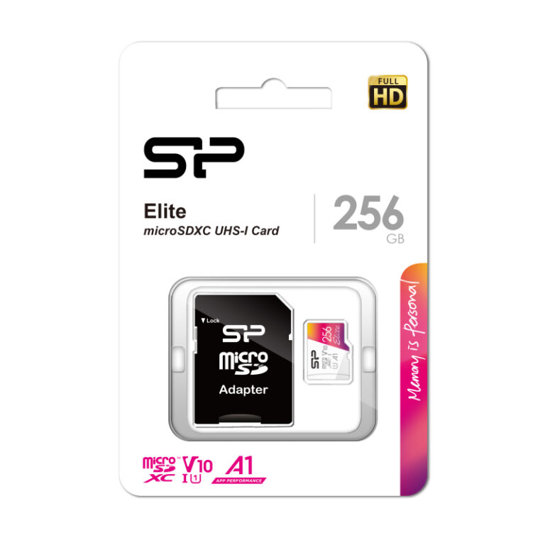 micro SDXC карта памяти Silicon Power 256GB Cl10 U1 A1 V10 с адаптером 1