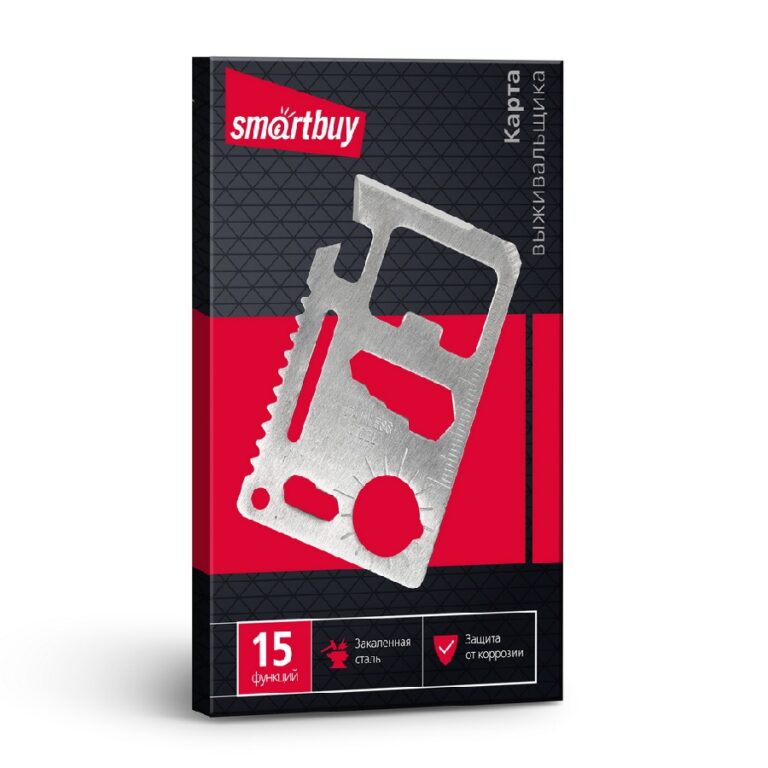 Набор инструментов-карточка, 15 функций, размеры 45х70 Smartbuy tools (SBT-PSK-2)/1000 1
