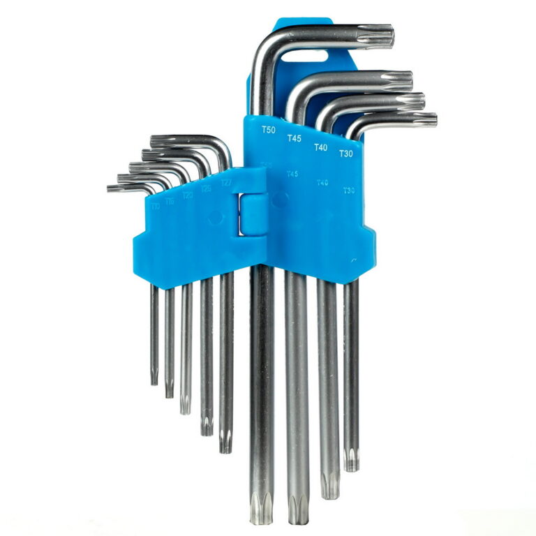Ключи TORX, набор 9 штук, T10-T50, с отверстием, CR-V сталь, Smartbuy PRO TOOLS (SBT-PRO-TSS-9) 1