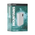 Perfeo Powerbank WATERFALL 40000 mAh/LED дисплей/PD + QC 3.0/Type-C/2 USB/Выход: 5A, max 22.5W/White