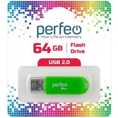 Perfeo USB 64GB C03 Green 1