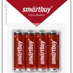 Батарейка алкалиновая Smartbuy LR6/4B (48/480) (SBBA-2A04B)