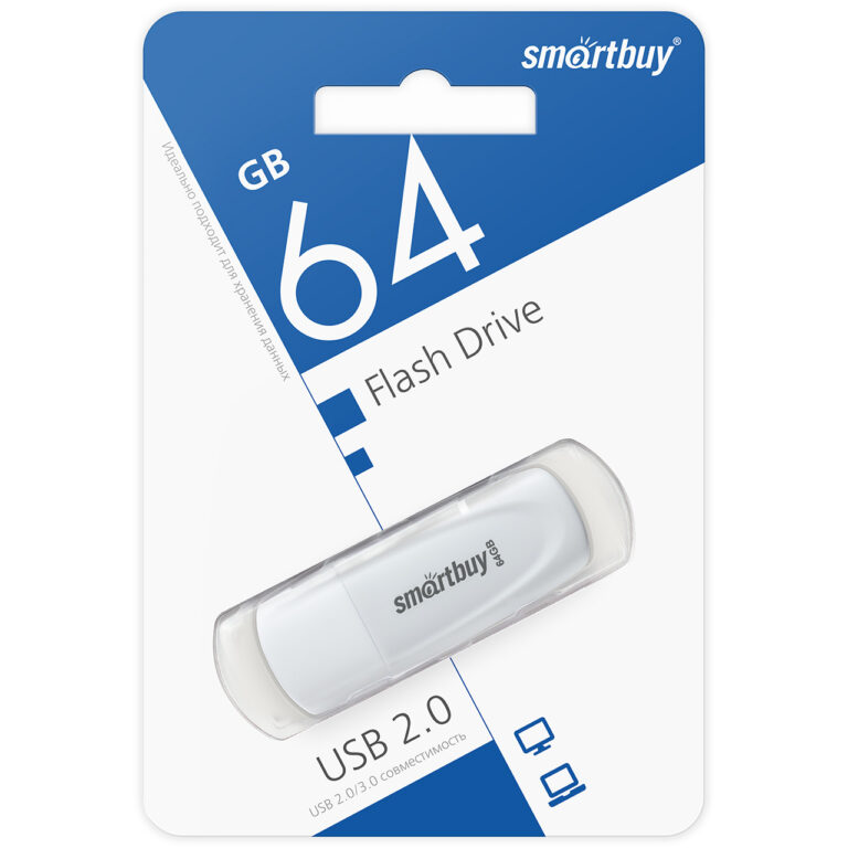 UFD 3.0/3.1 Smartbuy 064GB Scout White (SB064GB3SCW) 1