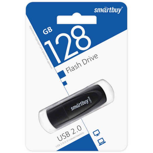 UFD 3.0/3.1 SmartBuy 128GB Scout Black (SB128GB3SCK)