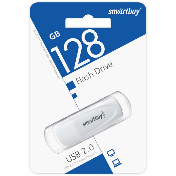 UFD 3.0/3.1 SmartBuy 128GB Scout White (SB128GB3SCW)