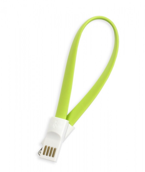 Дата-кабель Smartbuy USB - 8-pin для Apple, магнитный, длина 0,2, зеленый iK-502m green 1