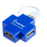 USB 2.0 Хаб Smartbuy 6900, 4 порта, голубой (SBHA-6900-B)