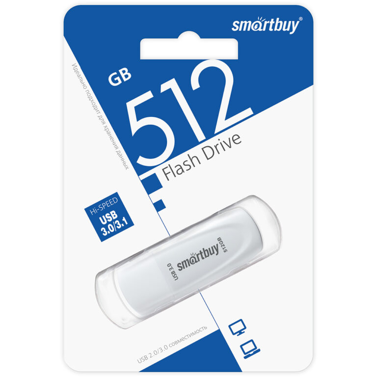 UFD 3.0/3.1 SmartBuy 512GB Scout White (SB512GB3SCW) 1