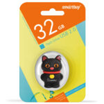 UFD 2.0 Smartbuy 032GB Wild series Котенок Черный (SB32GBCatK)