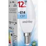 Светодиодная (LED) Лампа Smartbuy-C37-12W/4000 (SBL-C37-12-40K-E14)