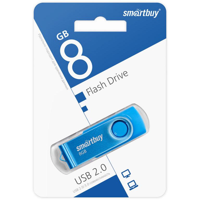 UFD 2.0 Smartbuy 008GB Twist Blue (SB008GB2TWB) 1
