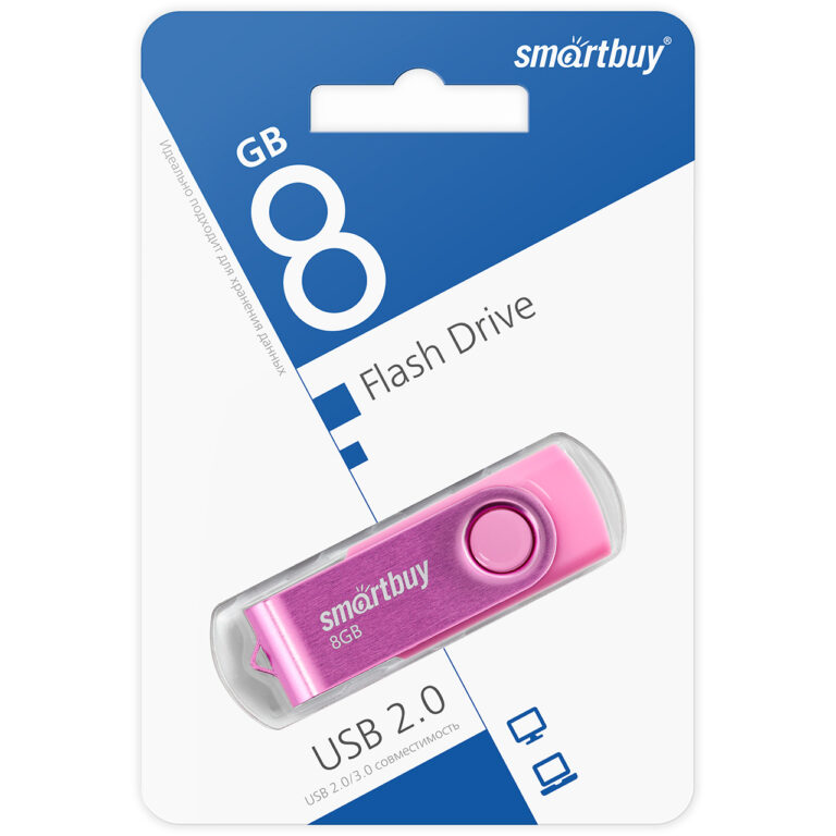 UFD 2.0 Smartbuy 008GB Twist Pink (SB008GB2TWP) 1