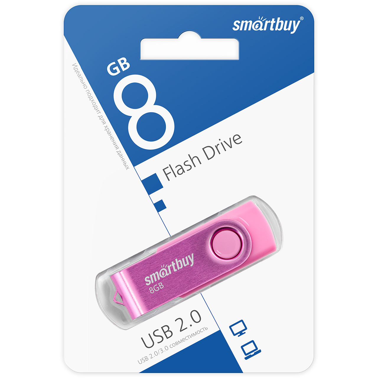UFD 2.0 Smartbuy 008GB Twist Pink (SB008GB2TWP) 1 UFD 2.0 Smartbuy 008GB Twist Pink (SB008GB2TWP) 1