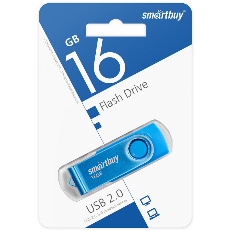 UFD 2.0 Smartbuy 016GB Twist Blue (SB016GB2TWB) 1