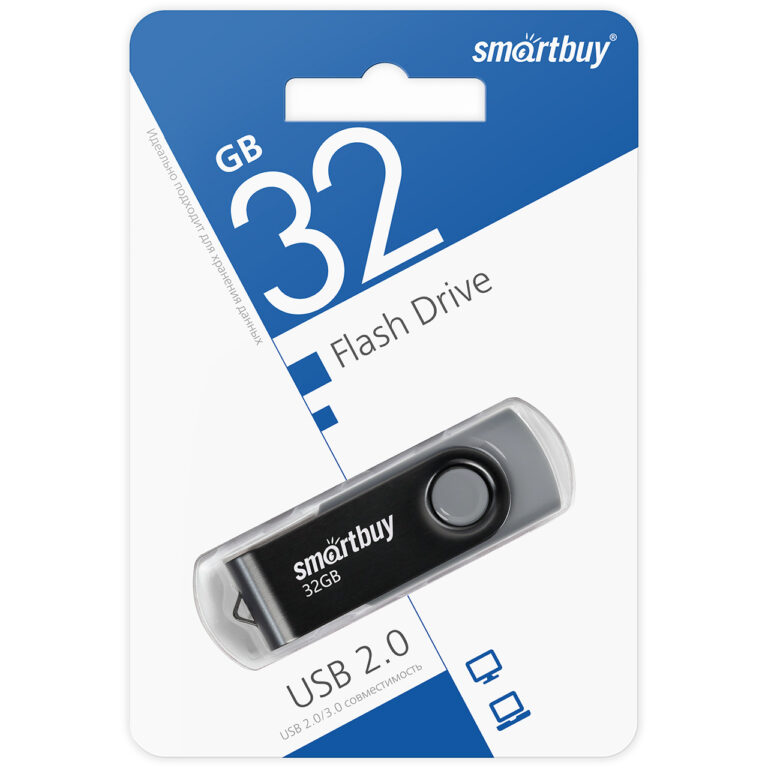 UFD 2.0 Smartbuy 032GB Twist Black (SB032GB2TWK) 1