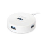 USB 3.0 хаб, 4 порта, СуперЭконом круглый, белый, SBHA-7314-W/50
