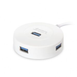 USB 3.0 хаб, 4 порта, СуперЭконом круглый, белый, SBHA-7314-W/50 1