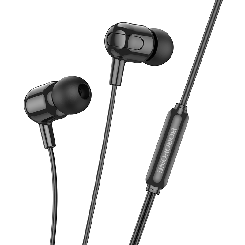 Наушники вакуумные AUX разъём с МК без рег.громкости длина 1.2м Borofone BM84 (Black) 1 Наушники вакуумные AUX разъём с МК без рег.громкости длина 1.2м Borofone BM84 (Black) 1