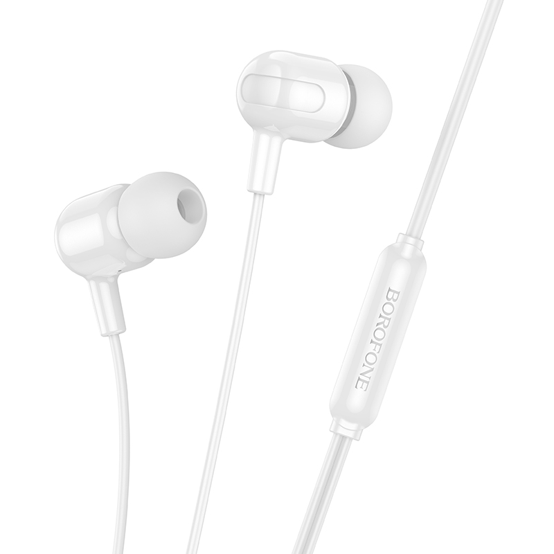 Наушники вакуумные AUX разъём с МК без рег.громкости длина 1.2м Borofone BM84 (White) 1 Наушники вакуумные AUX разъём с МК без рег.громкости длина 1.2м Borofone BM84 (White) 1