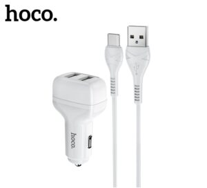 АЗУ 2USB 2.4A для Type-C HOCO Z36 (White) 1