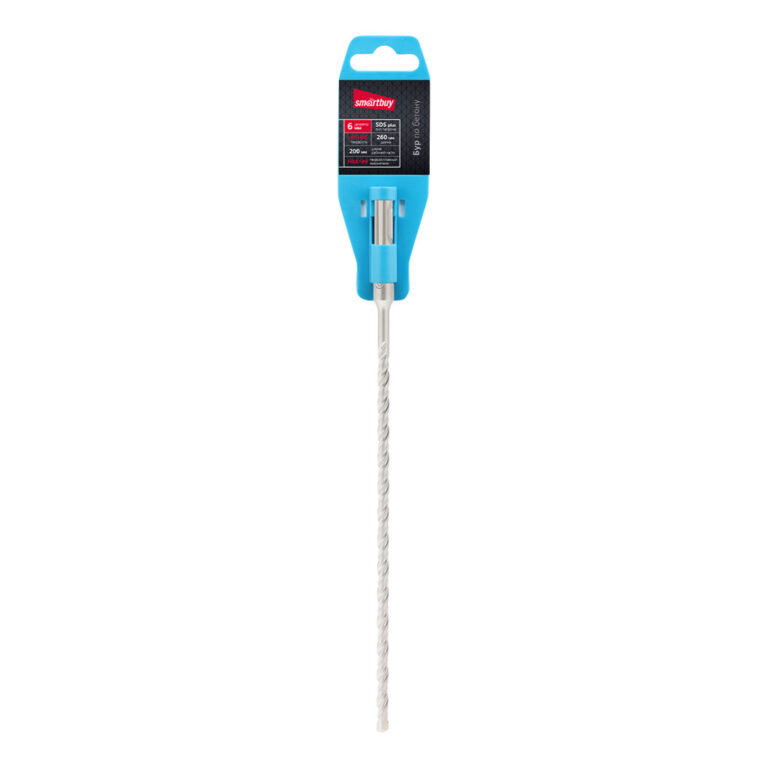 Бур по бетону 6x200x260, HRC>45,SDS-plus твердосп.нак,HRA>89 Smartbuy tools 1