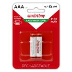 Аккумулятор NiMh Smartbuy AAA/2BL 1100 mAh (24/240) (SBBR-3A02BL1100)