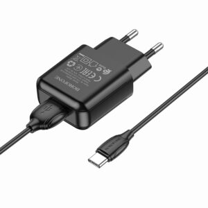 СЗУ 1USB 2.1A для Type-C Borofone BA64A 1м (Black) 1