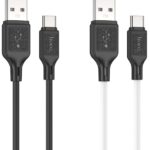 Дата-кабель USB 3.0A для Type-C Hoco X90 силикон 1м (Black)
