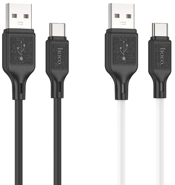 Дата-кабель USB 3.0A для Type-C Hoco X90 силикон 1м (Black) 1