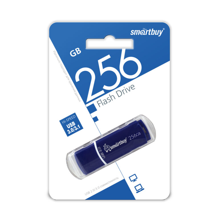 UFD 3.0/3.1 Smartbuy 256 GB Crown Blue (SB256GBCRW-B) 1