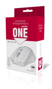 Мышь проводная Smartbuy ONE 352 белая (SBM-352-WK) / 100 1