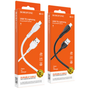 Кабель USB - Lightning BOROFONE BX51 (черный) 1м 1